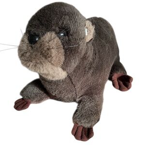 Rare Vintage Juans Corporation Plush Otter Stuffed Animal Brown